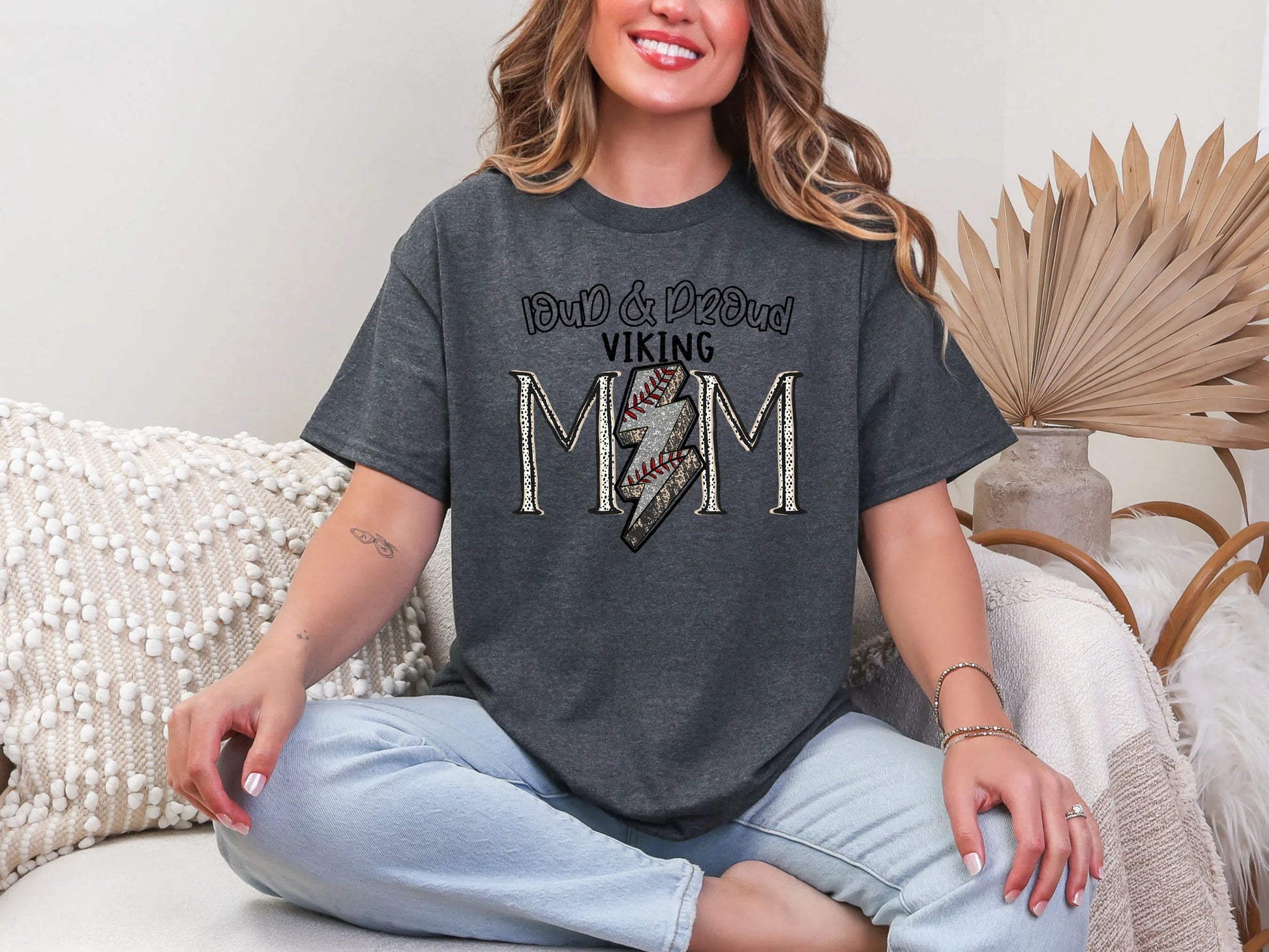 Loud and Proud Baseball Mom'viking DTF TRANSFER