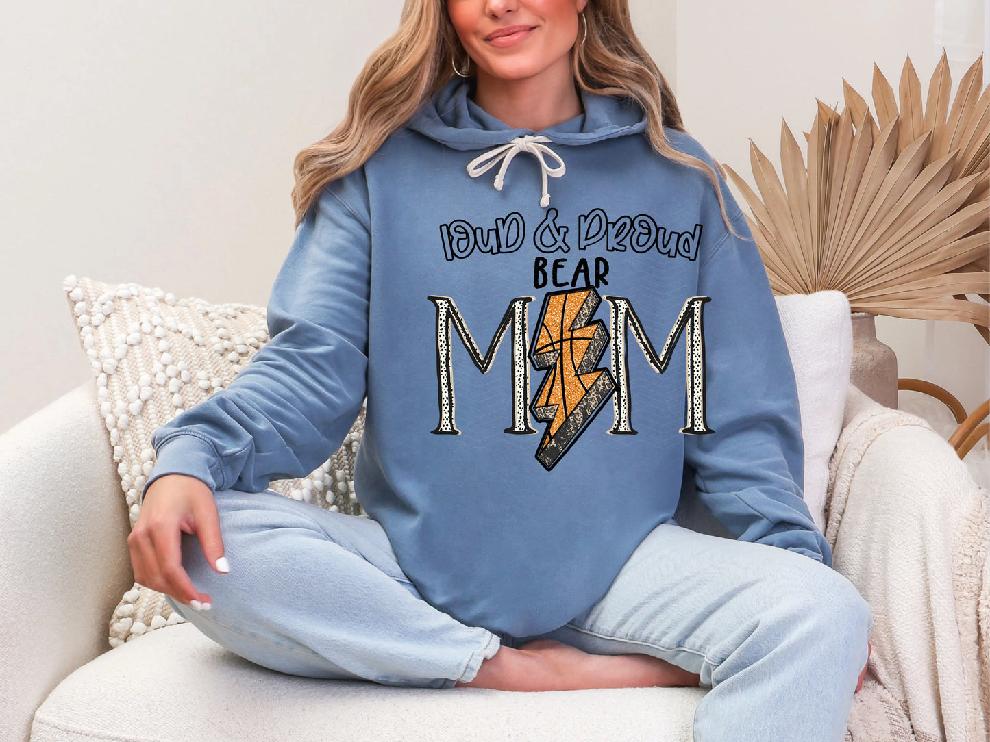 Loud and Proud Basketbal Mom'bear DTF TRANSFER