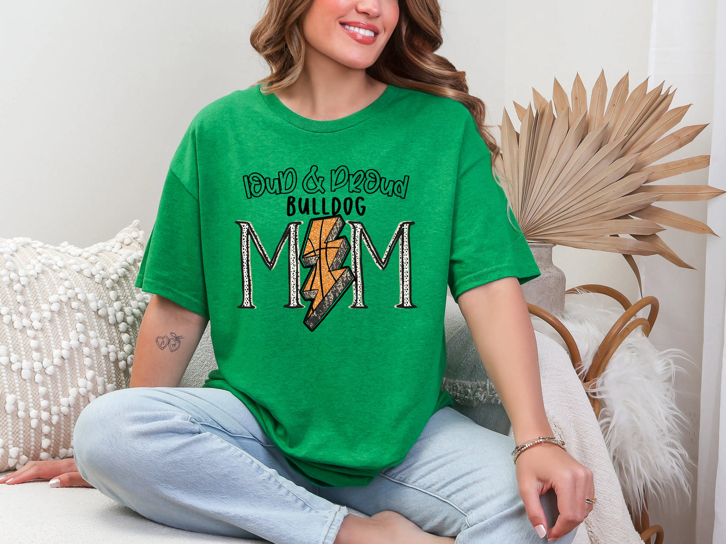 Loud and Proud Basketbal Mom'bulldog DTF TRANSFER