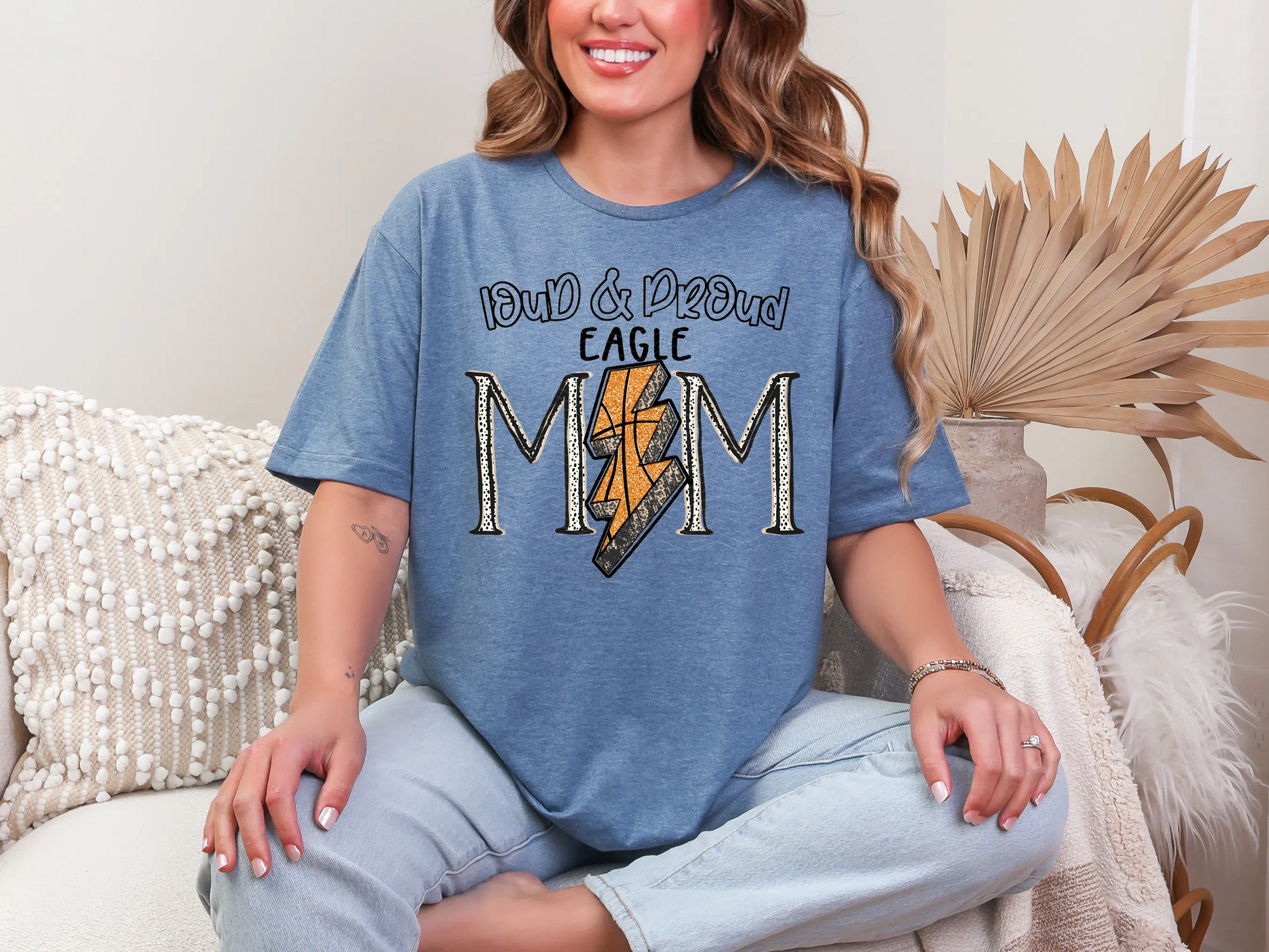 Loud and Proud Basketbal Mom'eagle DTF TRANSFER