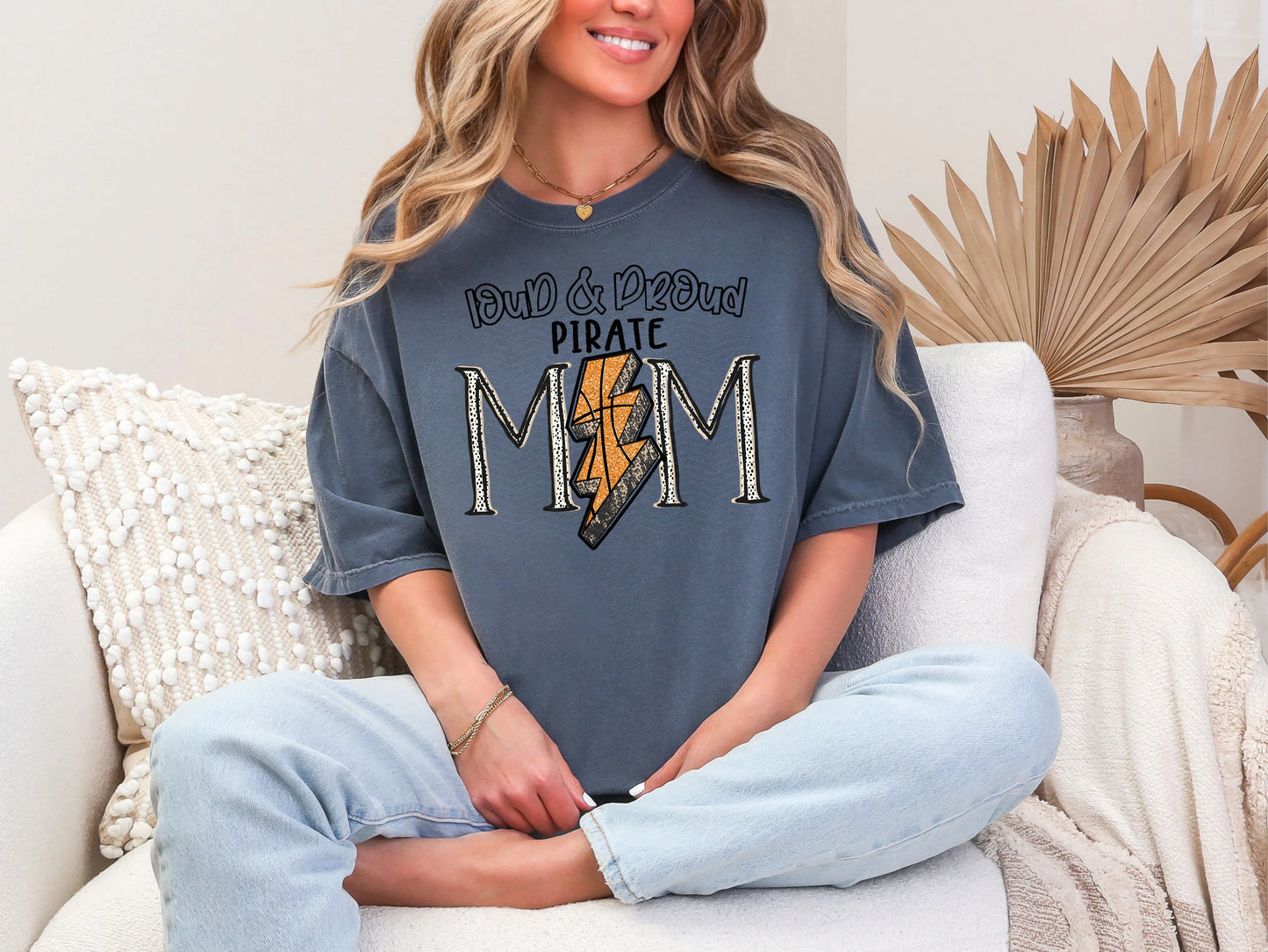 Loud and Proud Basketbal Mom'pirate DTF TRANSFER