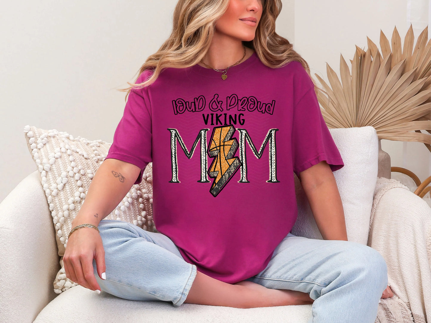 Loud and Proud Basketbal Mom'viking DTF TRANSFER