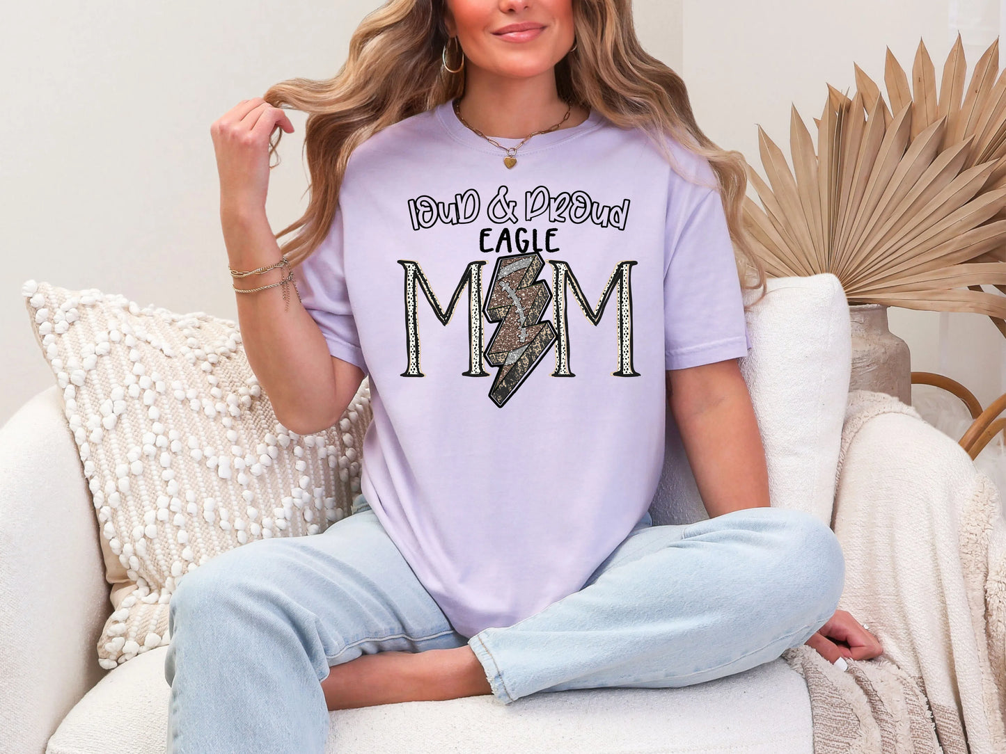 Loud and Proud Football Mom'eagle DTF TRANSFER