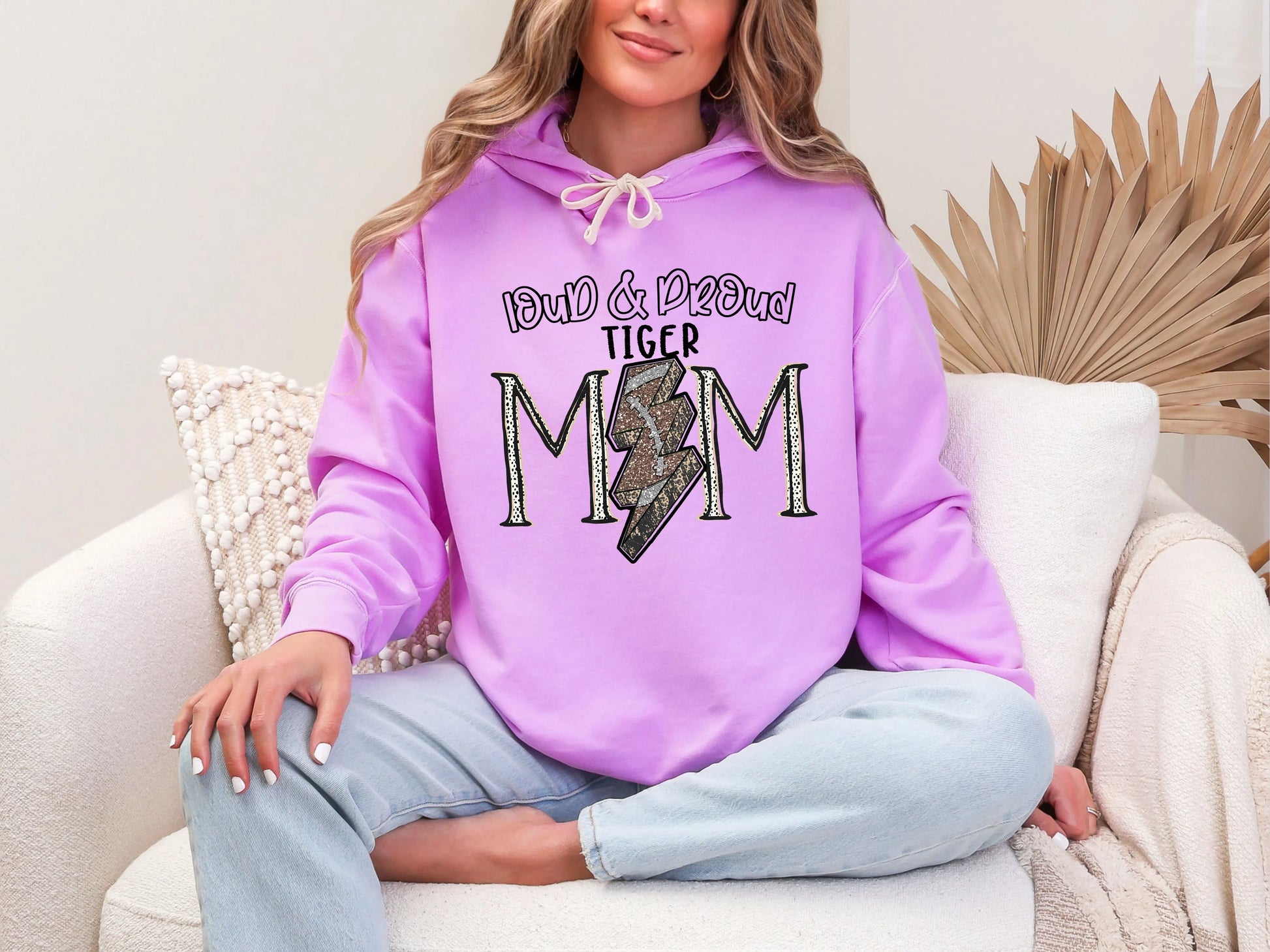 Loud and Proud Football Mom'tiger DTF TRANSFER