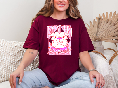 Loud and Proud Pink Bulldog DTF TRANSFER