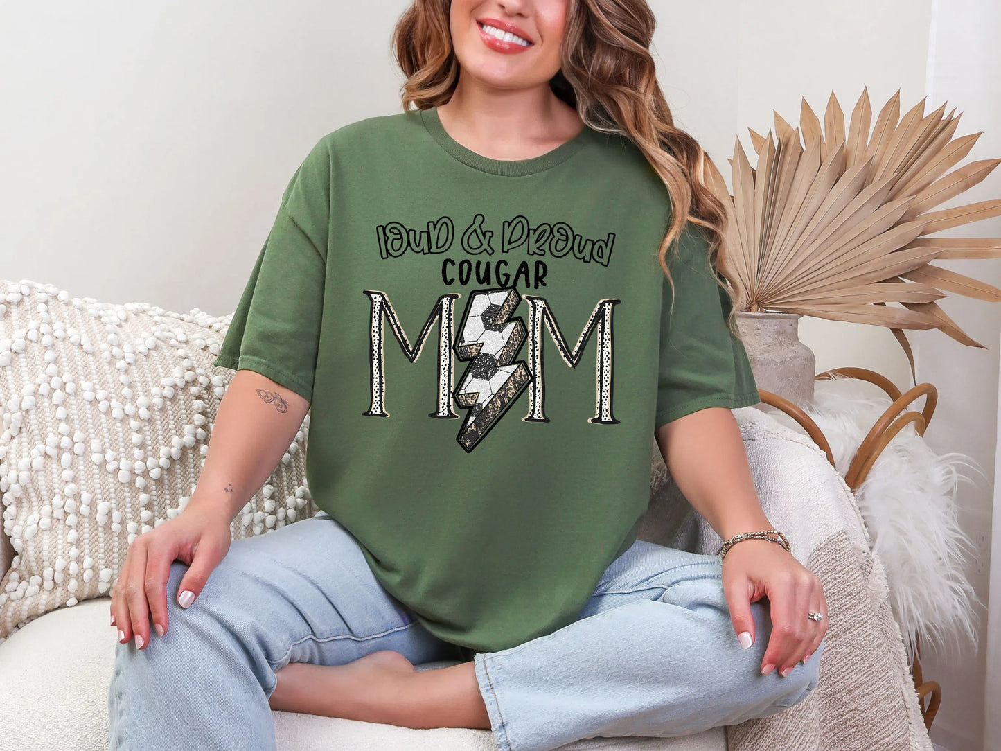 Loud and Proud Soccer Mom'cougar DTF TRANSFER