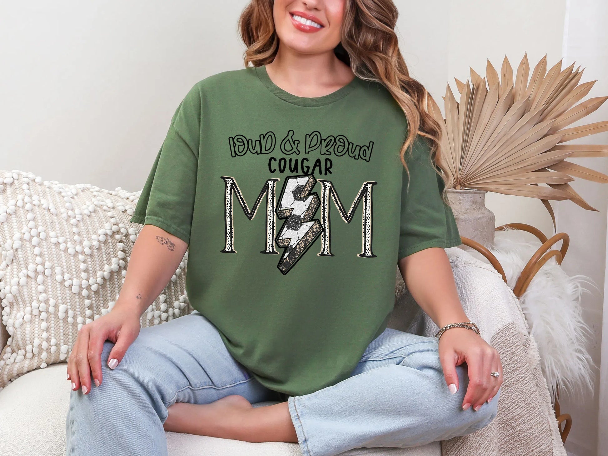 Loud and Proud Soccer Mom'cougar DTF TRANSFER