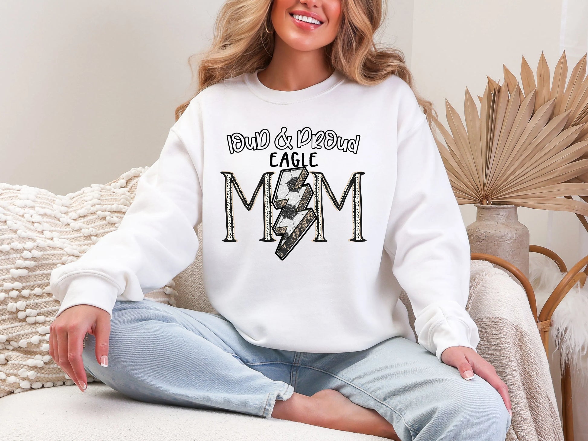 Loud and Proud Soccer Mom'eagle DTF TRANSFER