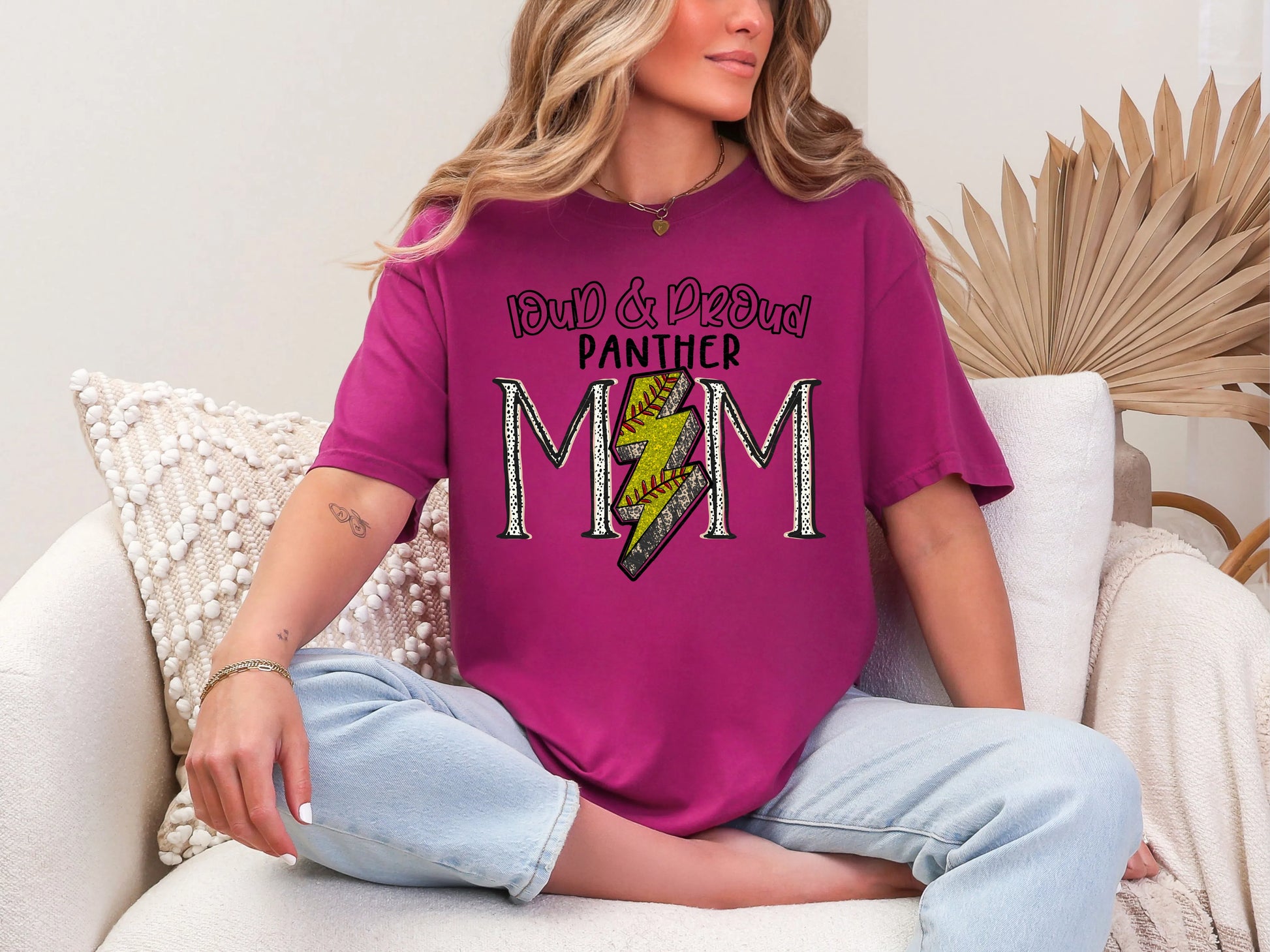 Loud and Proud Softball Mom'panther DTF TRANSFER
