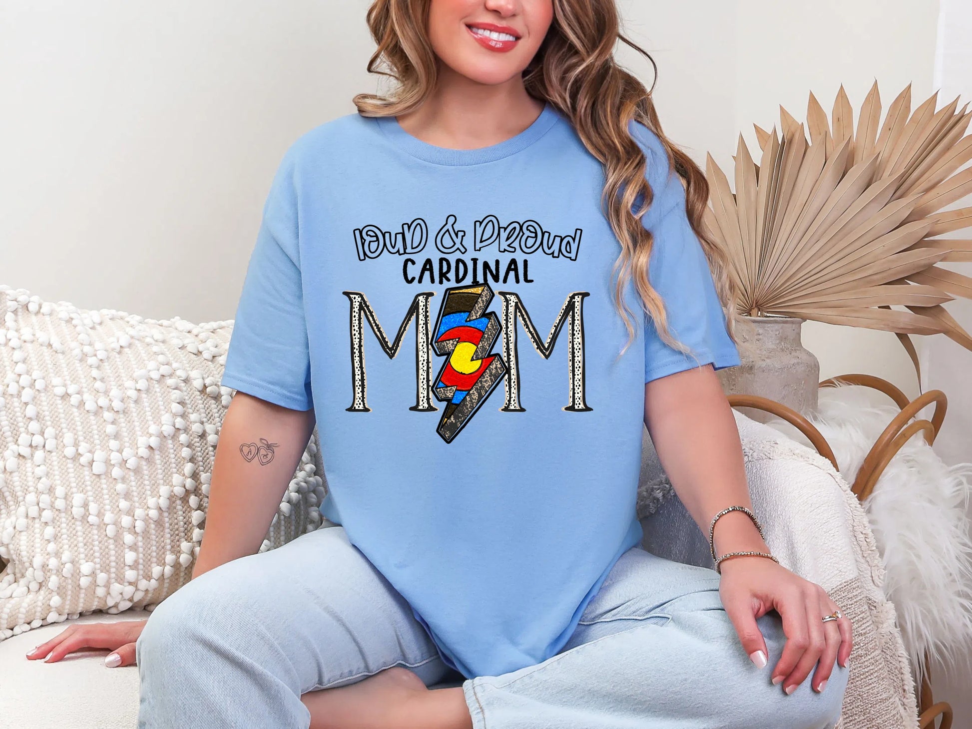 Loud and Proud Target Mom - cardinal DTF TRANSFER