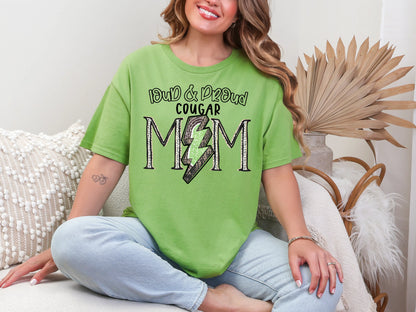 Loud and Proud Track Mom'cougar DTF TRANSFER