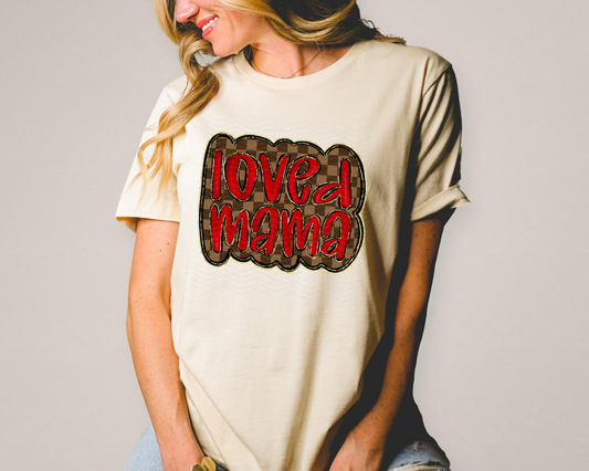 Loved Mama Boujee Gold DTF TRANSFER