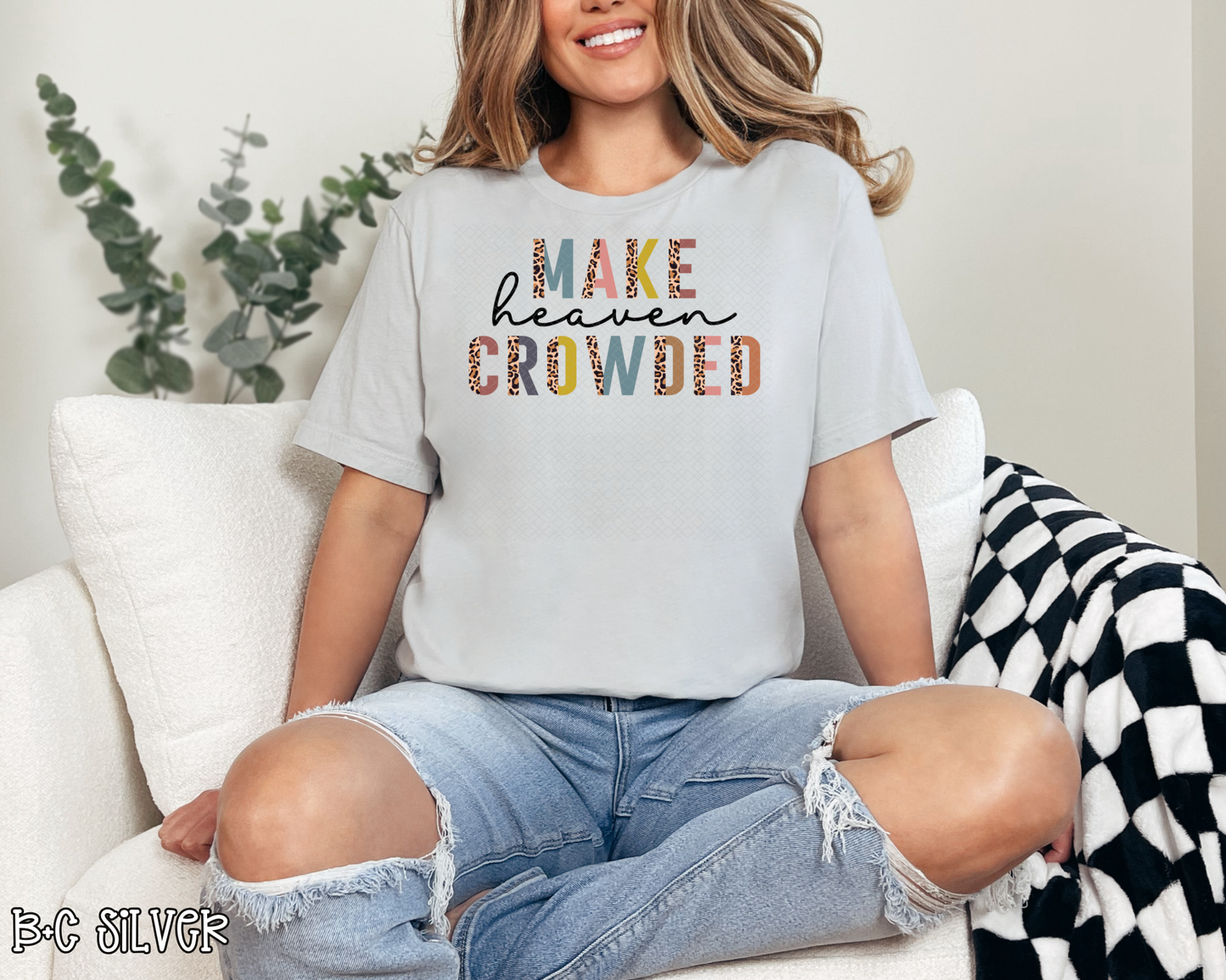 Make Heaven Crowded Half Leopard DTF TRANSFER