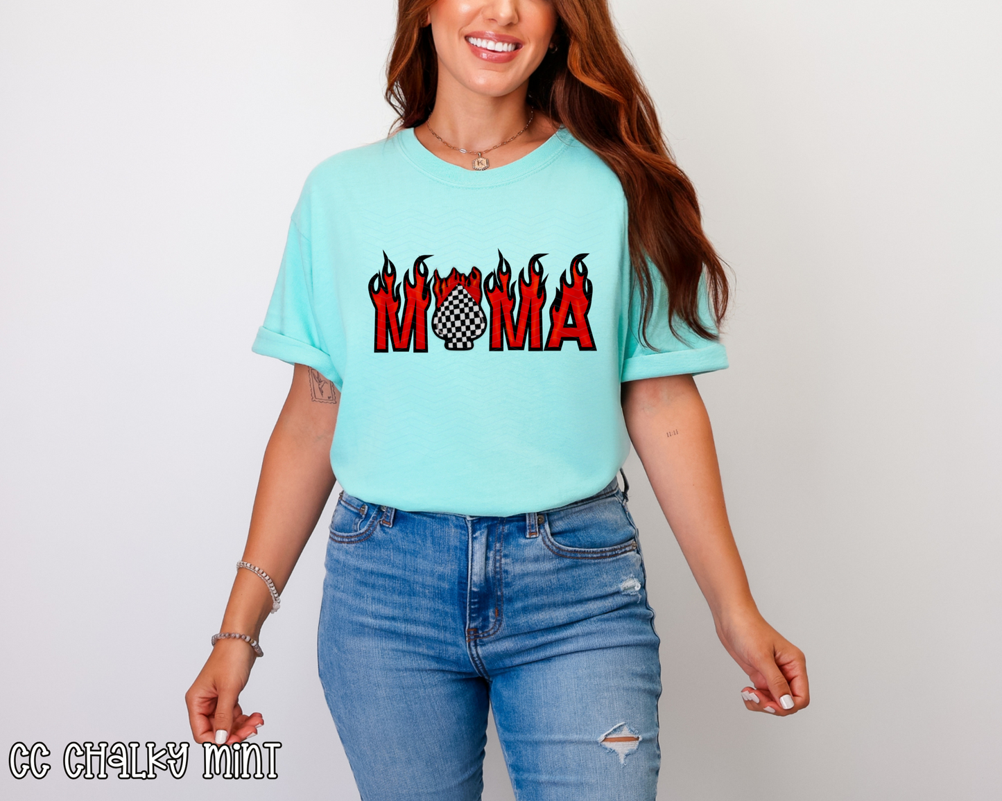 Mama Checkered Spade DTF TRANSFER