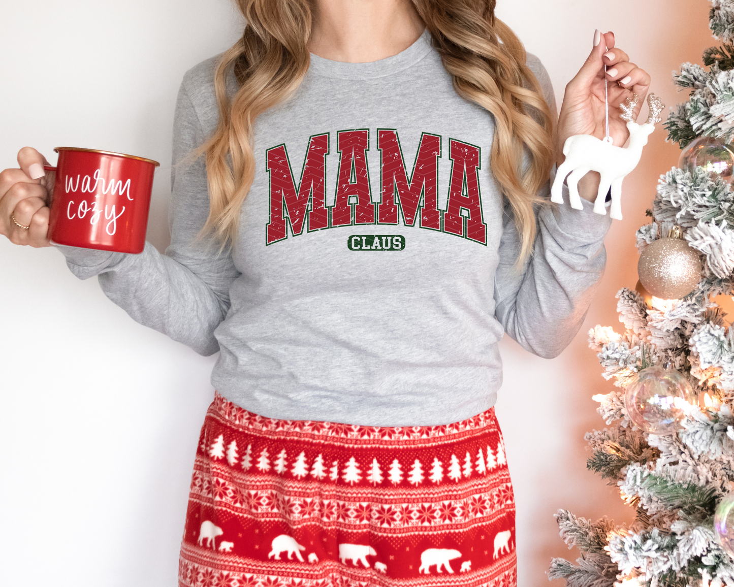 Mama Claus Varsity Retro DTF TRANSFER