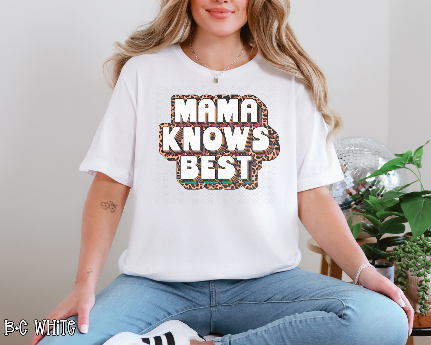 Mama Knows Best Leopard DTF TRANSFER