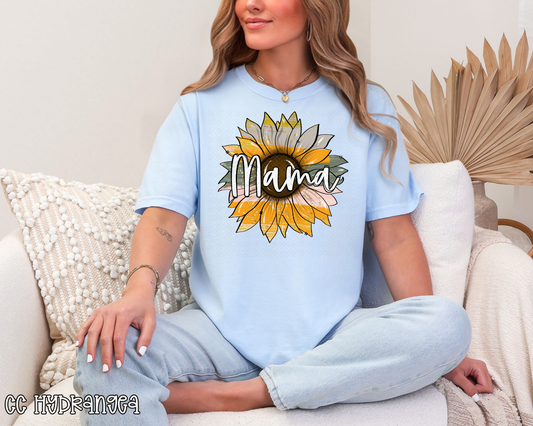 Mama Pastel Sunflower DTF TRANSFER