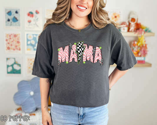 Mama Pink Checkered Bolt