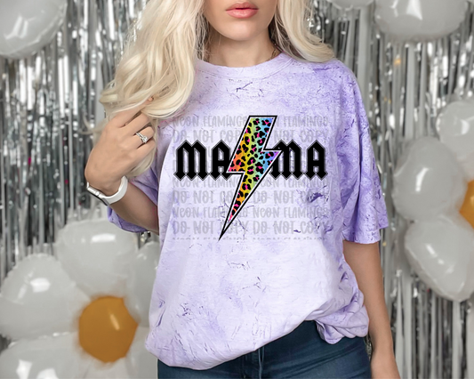 Mama Rainbow Lightning Bolt | Multiple Colors | DTF TRANSFER