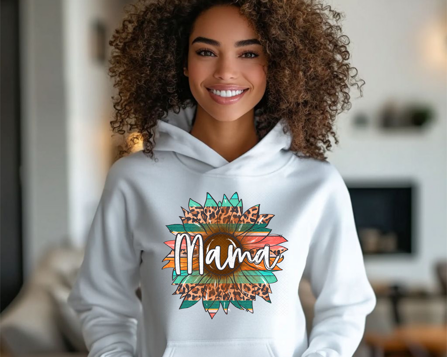 Mama Serape Sunflower DTF TRANSFER