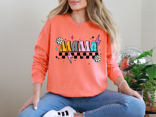 Mama 90s Checkered DTF TRANSFER