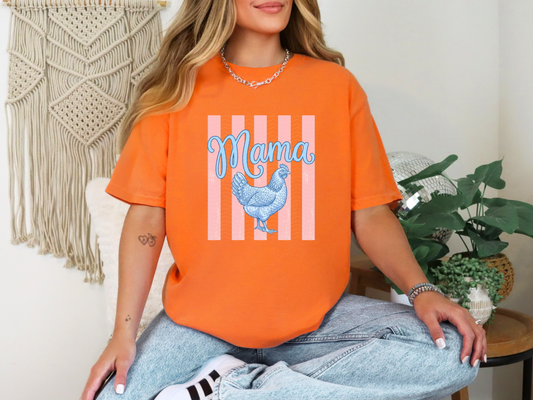 Mama Hen Stripes DTF TRANSFER