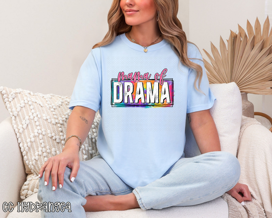 Mama of Drama Tie-Dye DTF TRANSFER