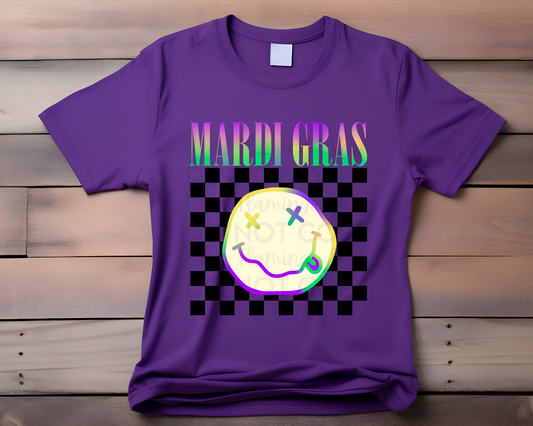 Mardi Gras Band Smiley