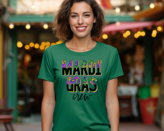 Mardi Gras Crew Leopard Top