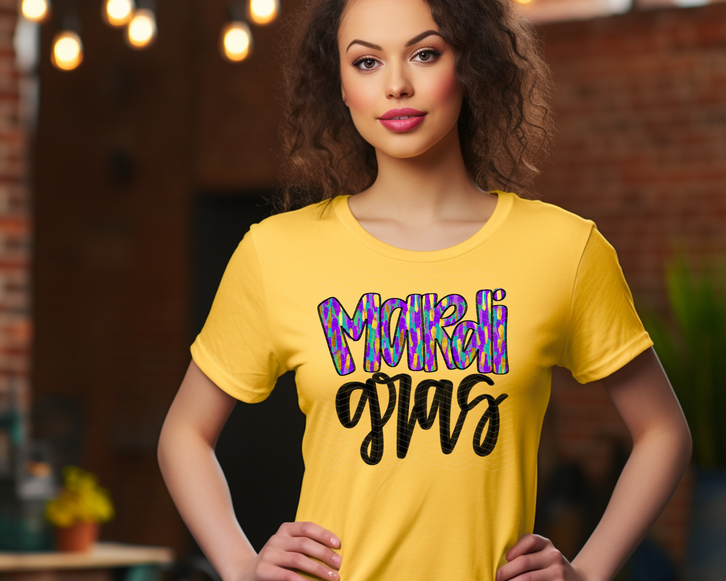 Mardi Gras brushstroke