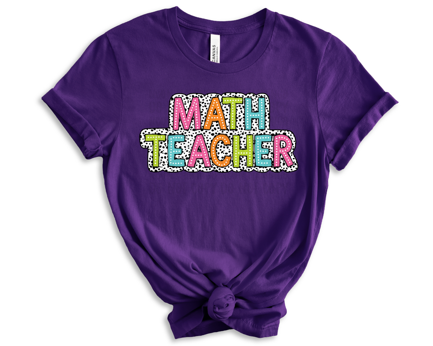 Math Teacher Dalmatian Dots DTF TRANSFER