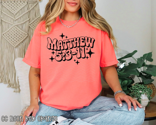 Matthew 5:3-11 DTF TRANSFER