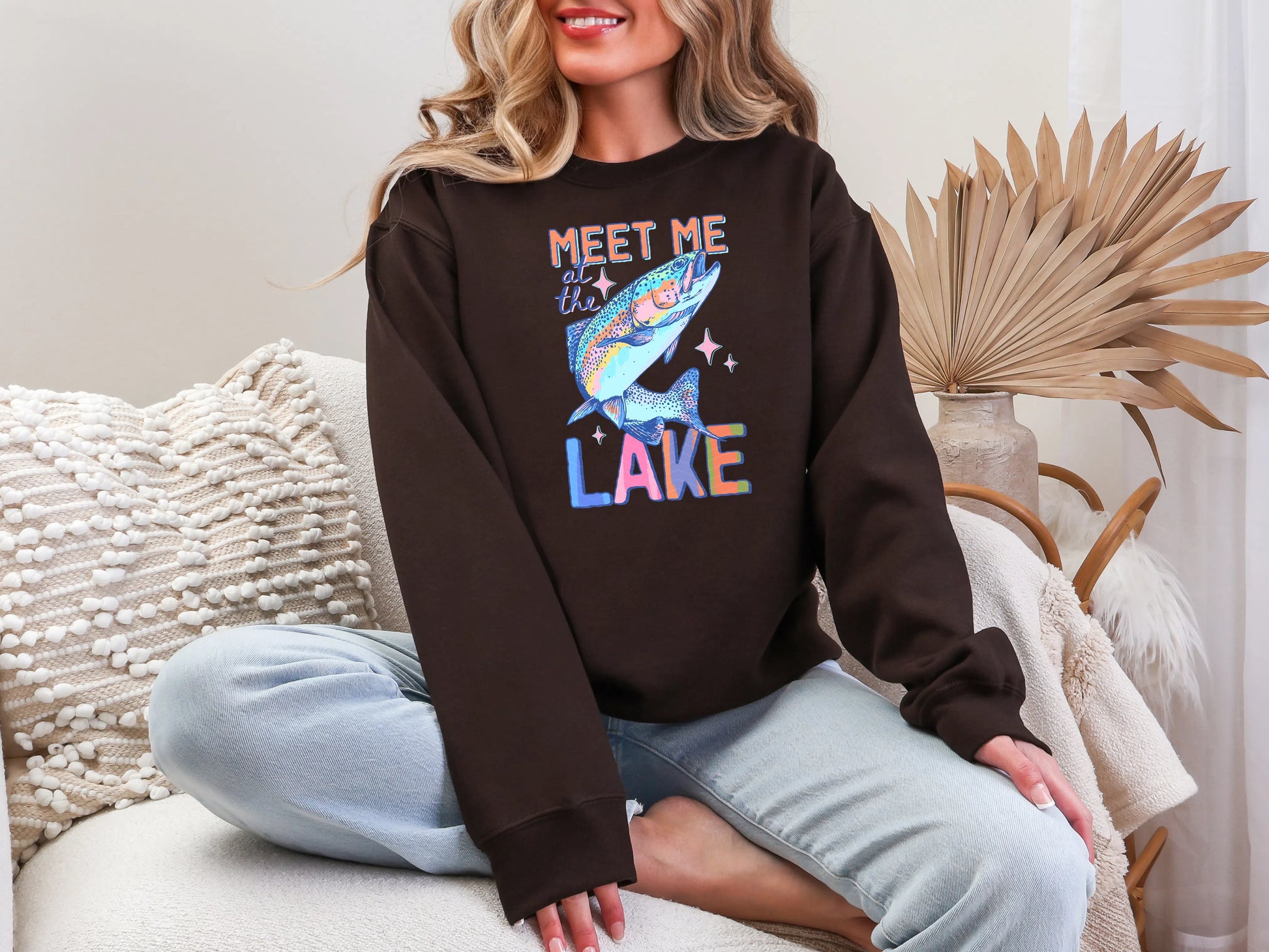 Meet Me at the Lake Salmon DTF TRANSFER