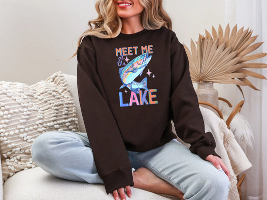 Meet Me at the Lake Salmon DTF TRANSFER