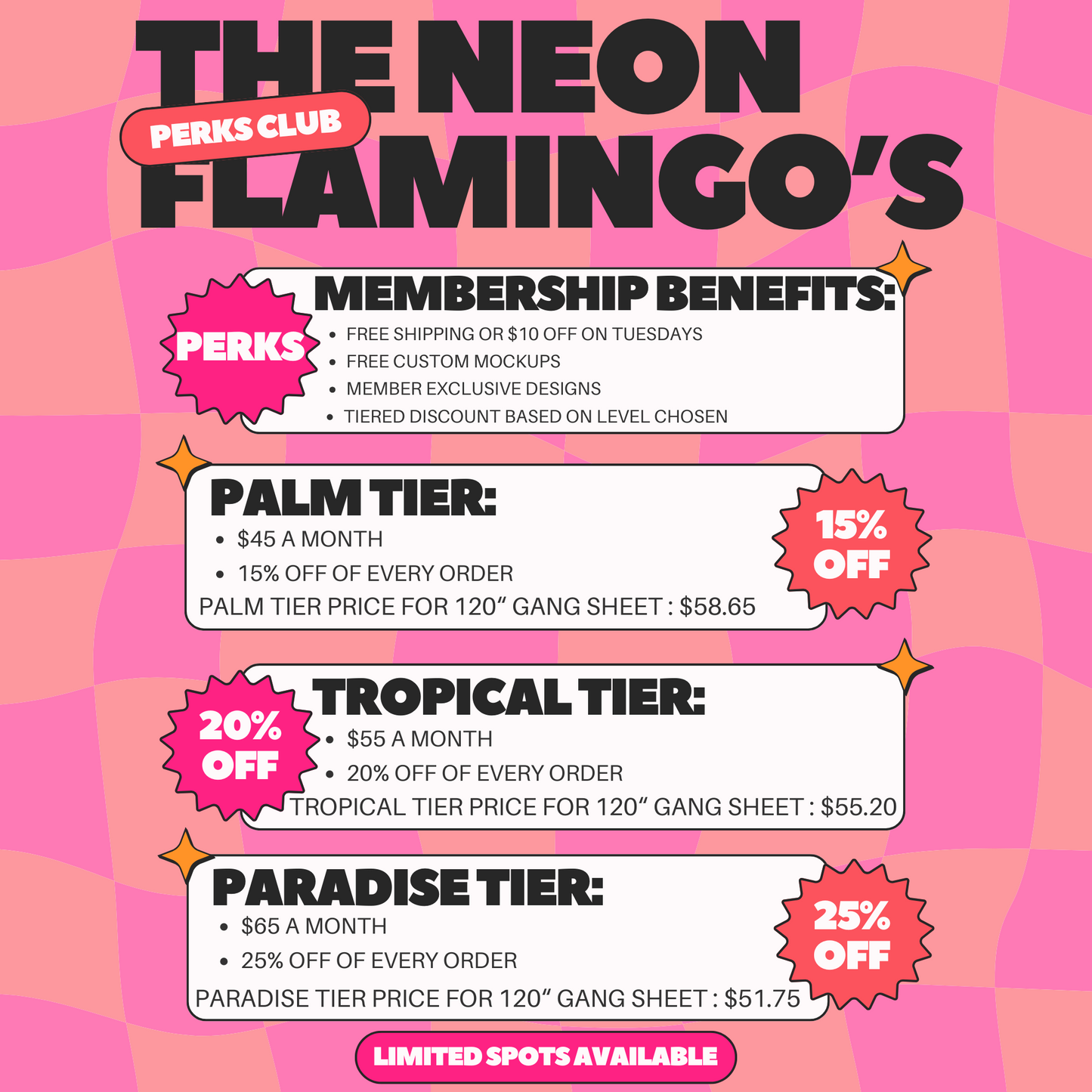 The Neon Flamingo's Perks Club