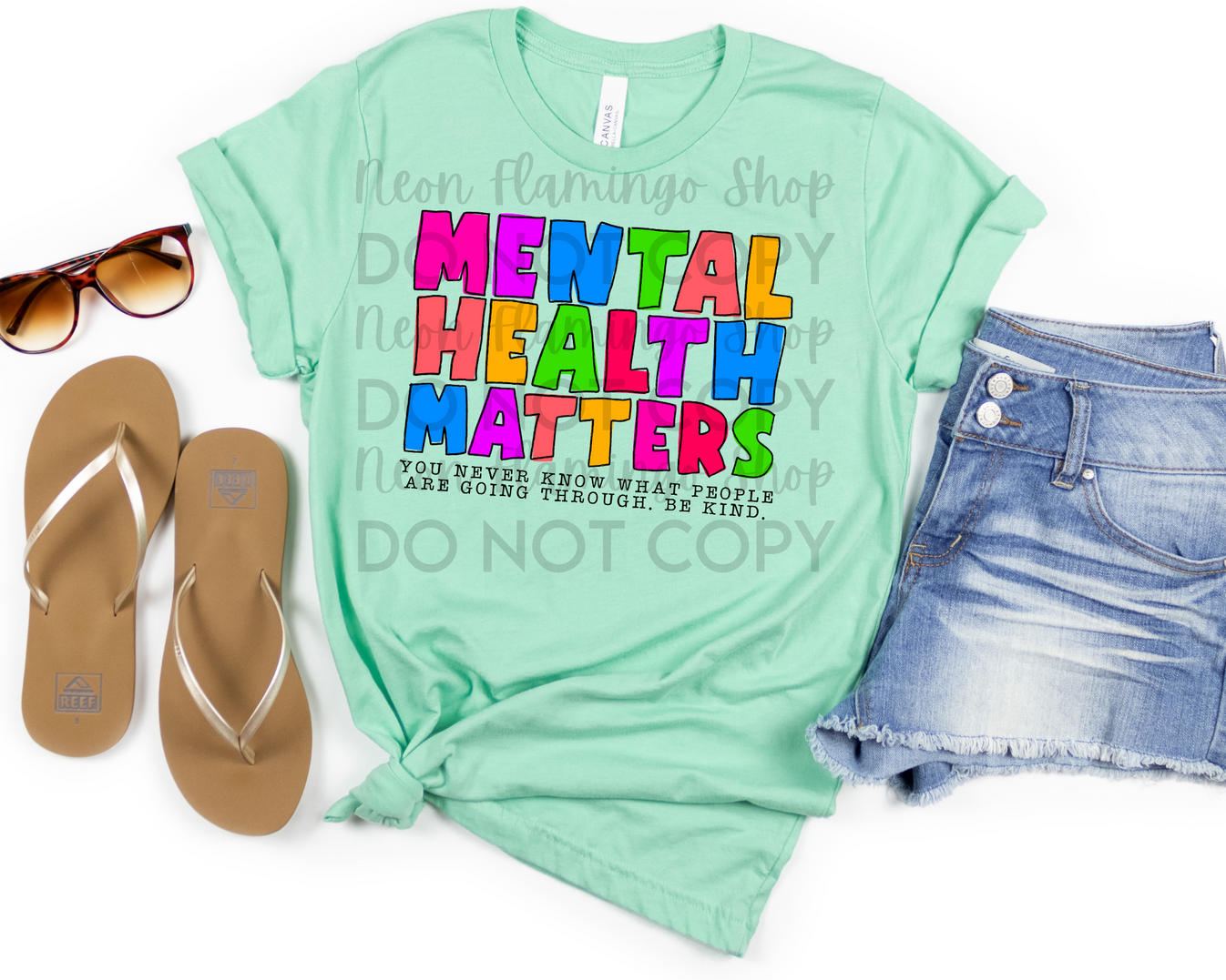 Mental Health Matters Dtf Transfer Theneonflamingoshop