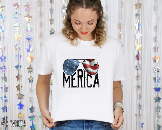 Merica Flag Sunglasses DTF TRANSFER