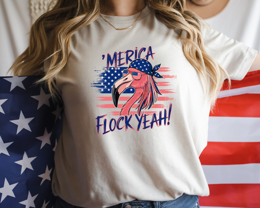Merica Flock Yeah! DTF TRANSFER