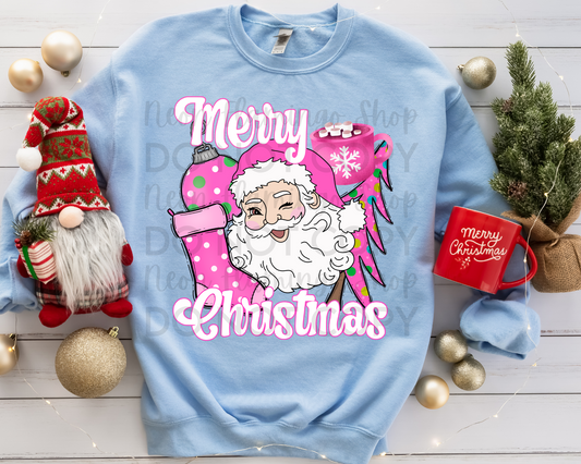 Merry Christmas Pink Collage