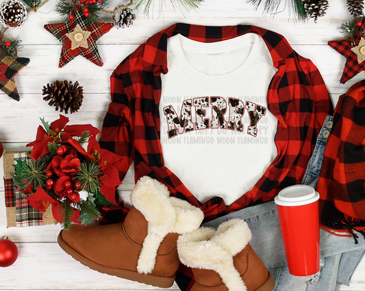 Merry Cow Print