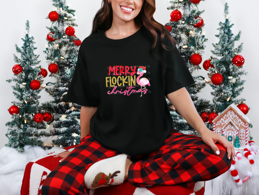 Merry Flockin Christmas DTF TRANSFER
