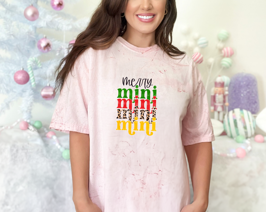 Merry Mini Stacked DTF TRANSFER