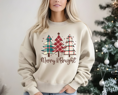 Merry & Bright Plaid DTF TRANSFER