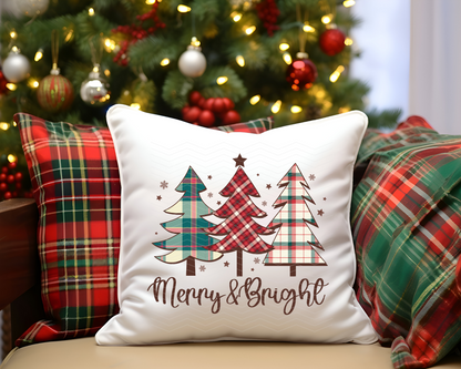 Merry & Bright Plaid DTF TRANSFER
