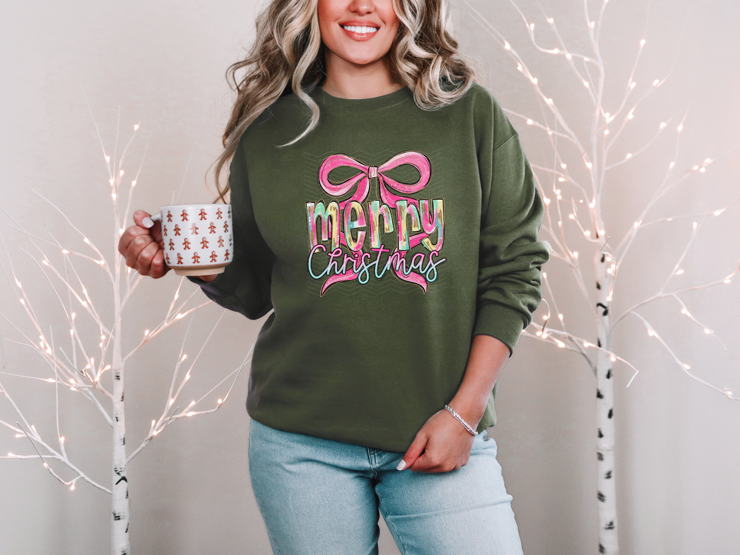 Merry Christmas Brushstroke DTF TRANSFER