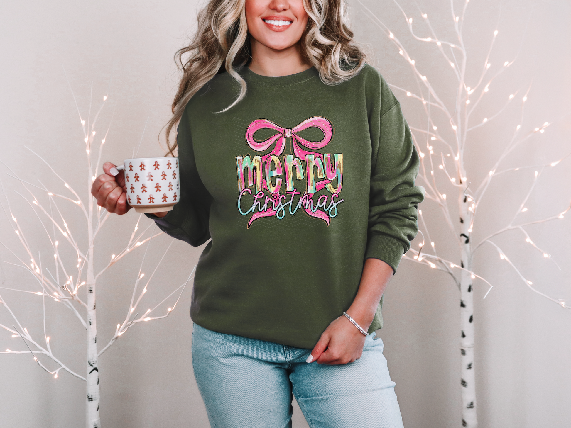 Merry Christmas Brushstroke DTF TRANSFER