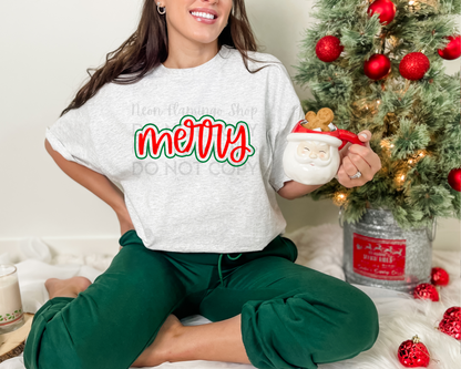 Merry with outline