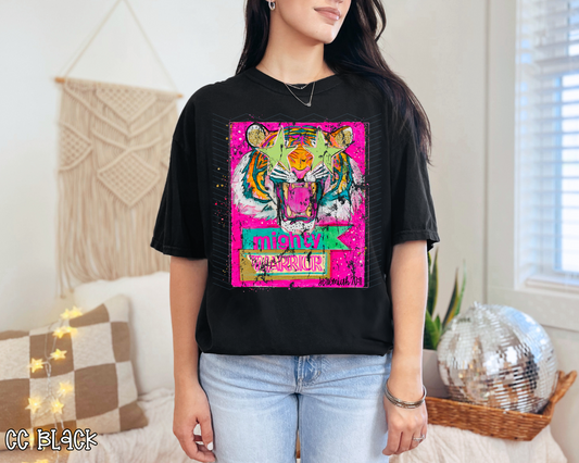 Mighty Warrior Tiger Distressed DTF TRANSFER