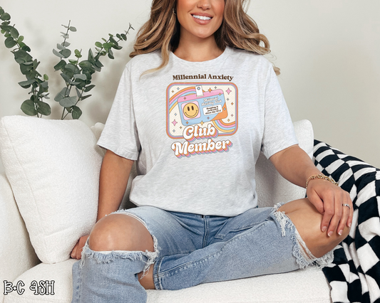 Millennial Anxiety Club Member DTF TRANSFER