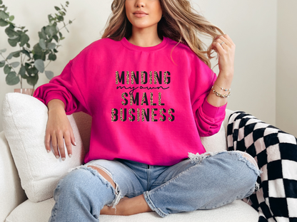 Minding My Own Small Business Half Leopard DTF TRANSFER